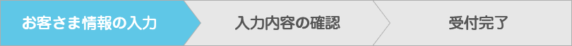 お客様情報の入力